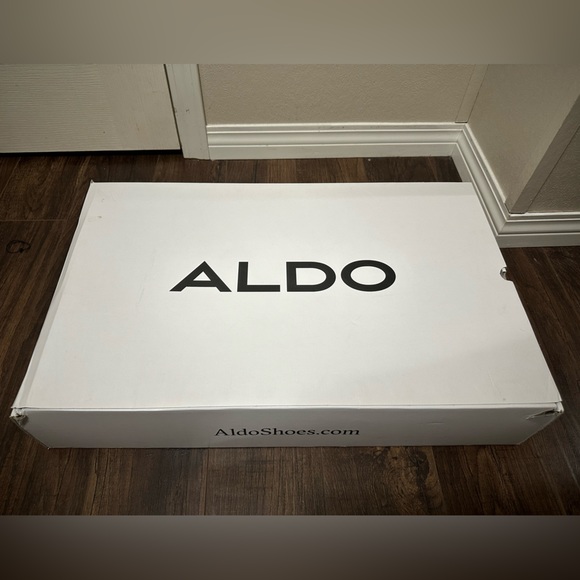 ALDO black leather knee high boots - Picture 3 of 8